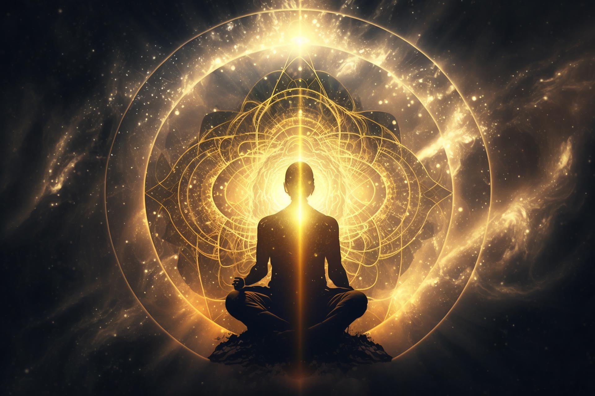 Concept of meditation and spiritual practice, expanding of consc